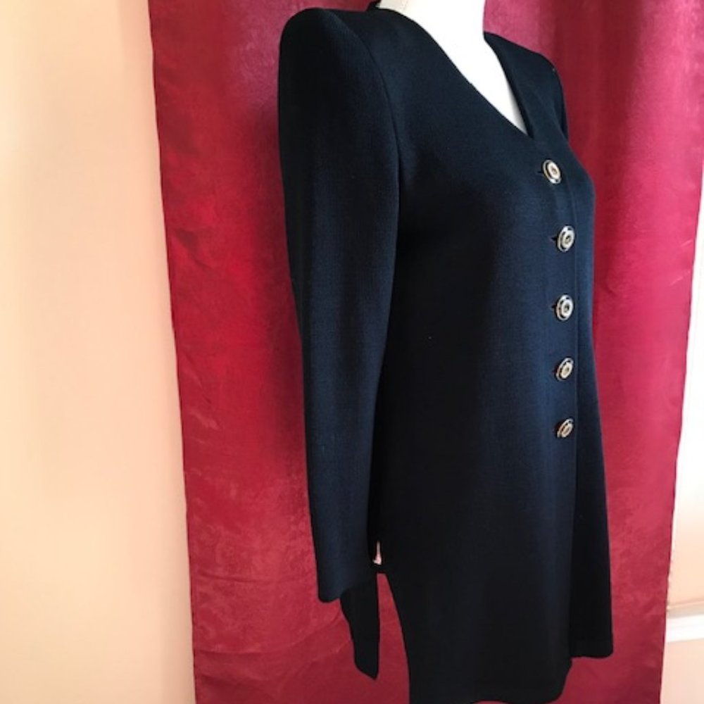 St John Basic Long Soft Knit Jacket - image 5